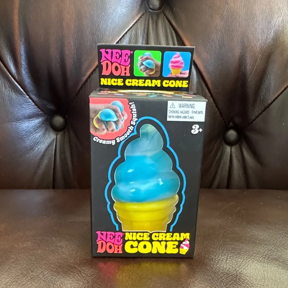 Nee Doh Nice Cream Cone - Blue and Yellow